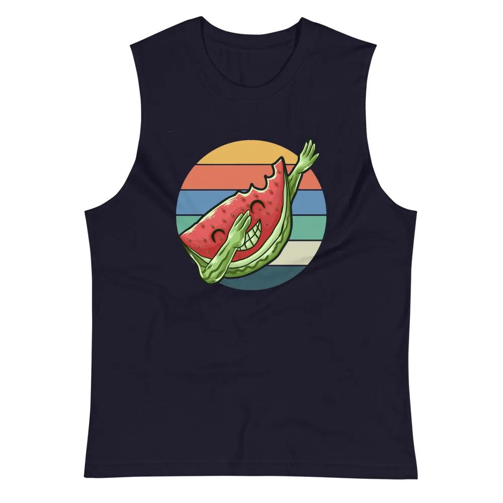 Dabbing Watermelon Gym Vest