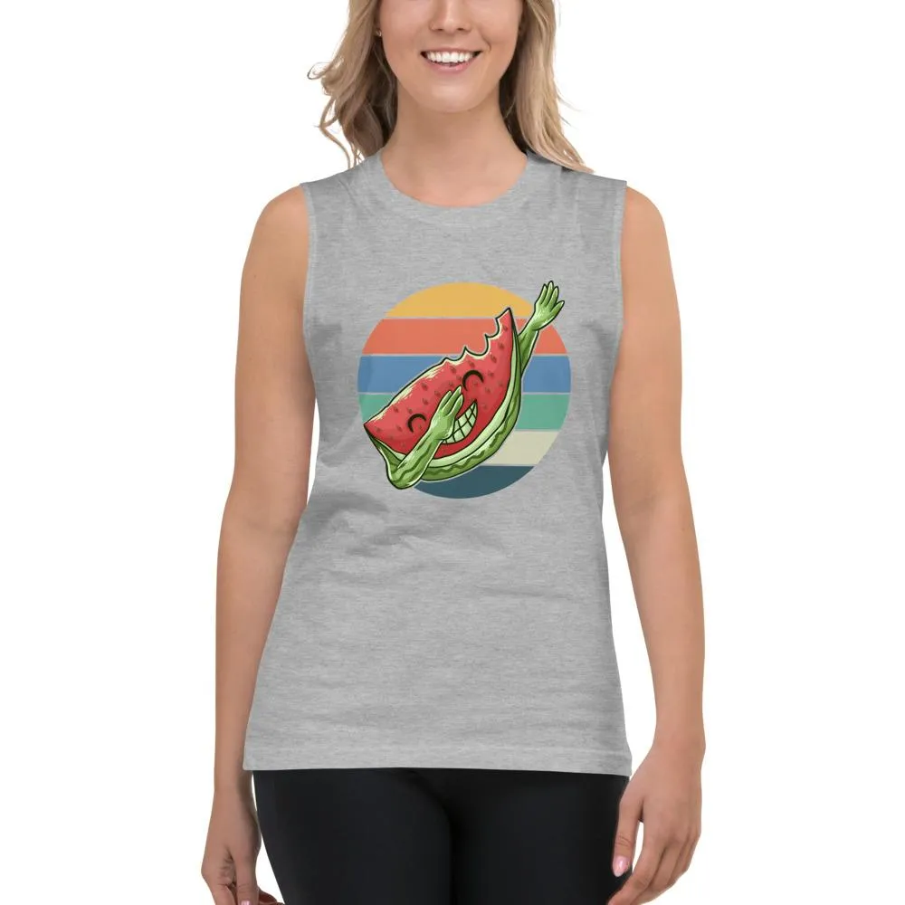 Dabbing Watermelon Gym Vest