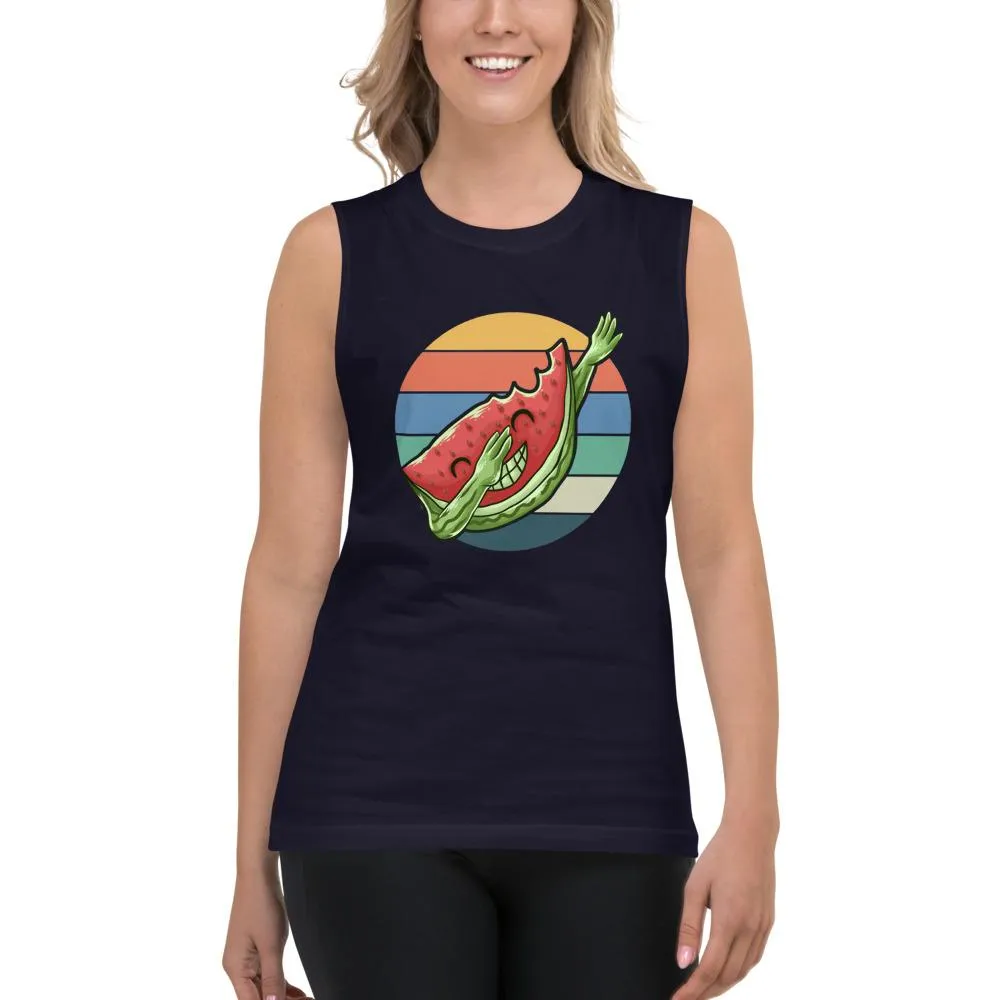 Dabbing Watermelon Gym Vest