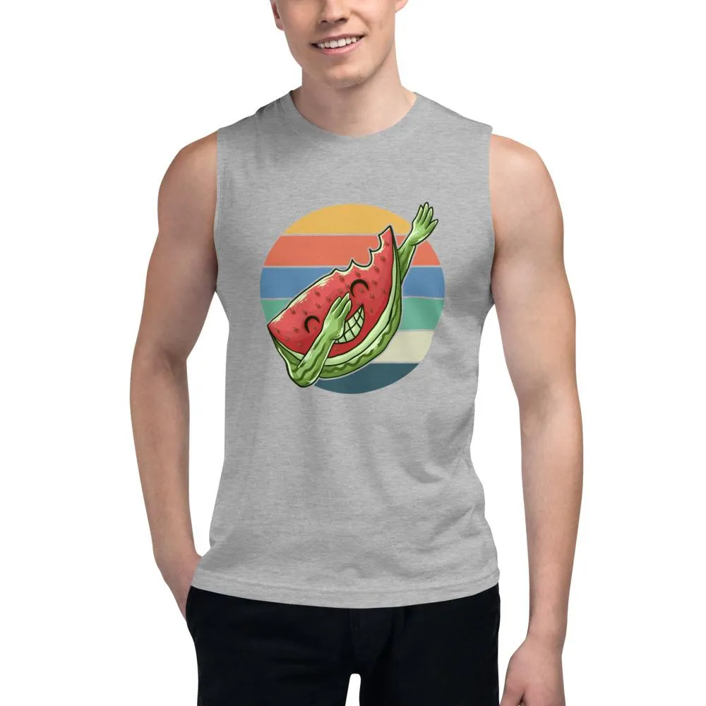 Dabbing Watermelon Gym Vest