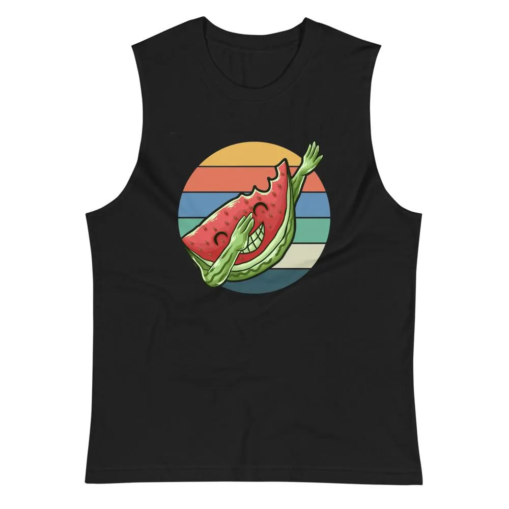 Dabbing Watermelon Gym Vest