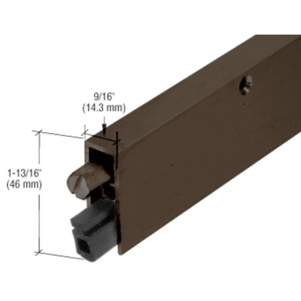 Dark Bronze Anodized Commercial Medium-Duty Automatic Door Bottom for 36" Door