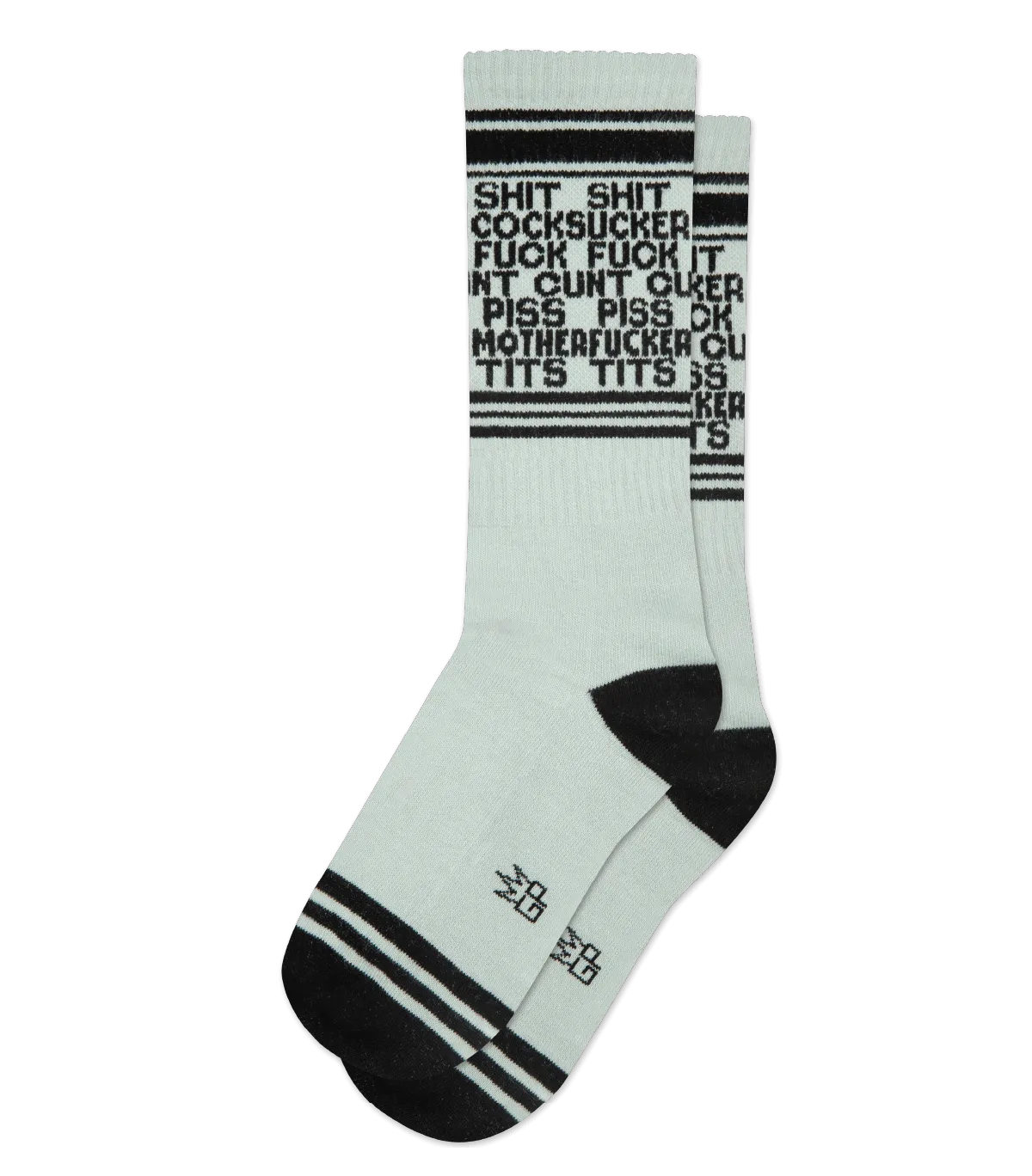 Dirty Words Ribbed Gym Sock