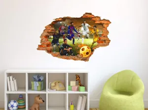 DivineDesigns™ Football Players Wall Sticker | Wall Sticker for Living Room/Bedroom/Office and All Decorative Stickers