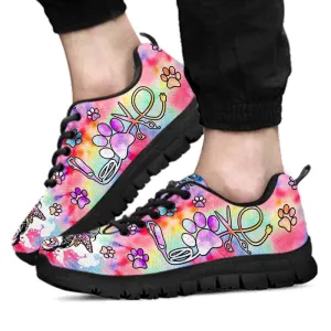 Dog Groomer Sneaker, Proud Dog Groomer Furologist Sneakers Gym Running Shoes, Best Running Shoes, Unique Gifts For Dog Lovers