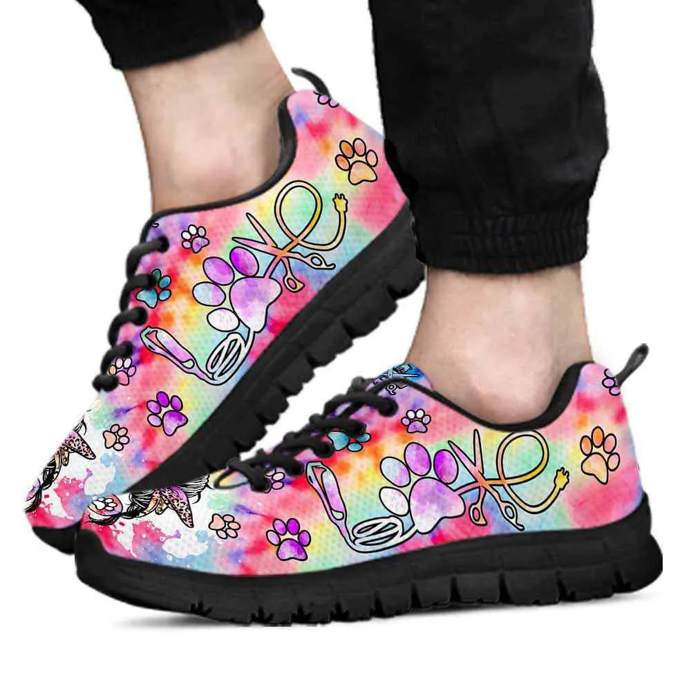 Dog Groomer Sneaker, Proud Dog Groomer Furologist Sneakers Gym Running Shoes, Best Running Shoes, Unique Gifts For Dog Lovers