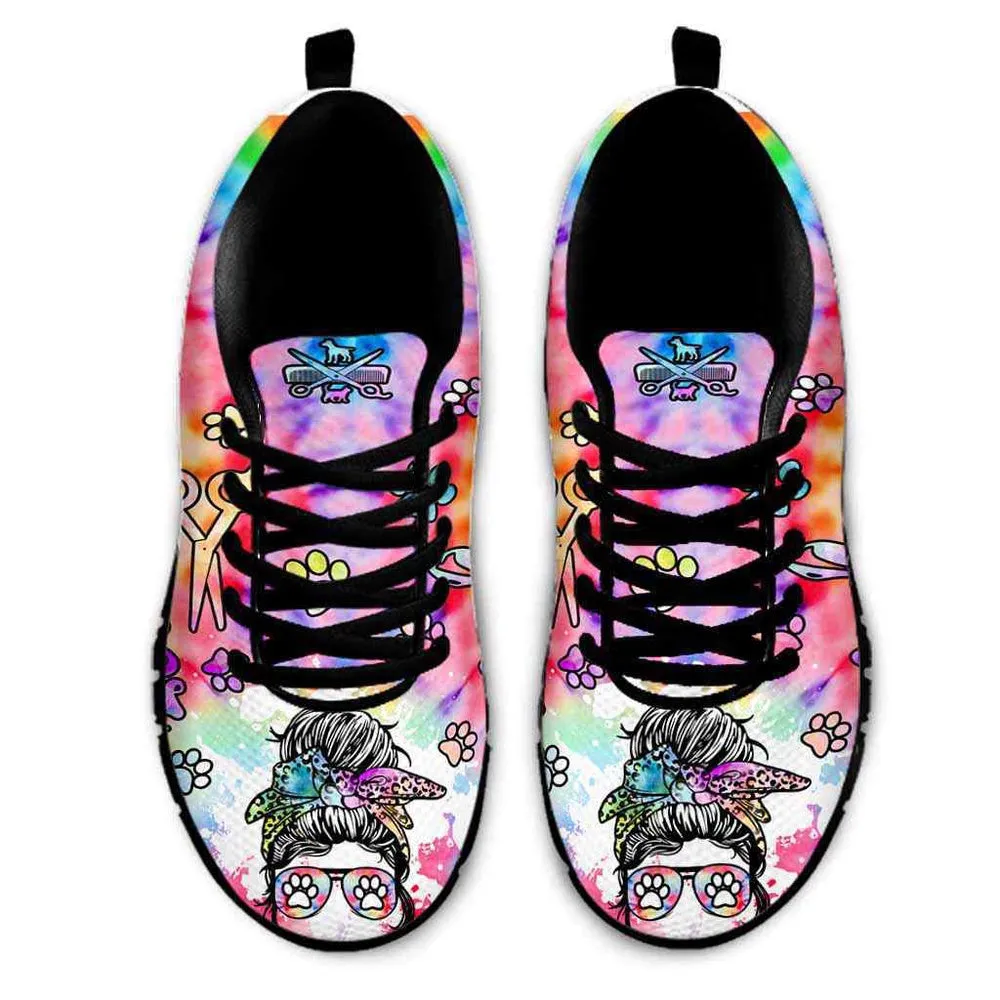 Dog Groomer Sneaker, Proud Dog Groomer Furologist Sneakers Gym Running Shoes, Best Running Shoes, Unique Gifts For Dog Lovers