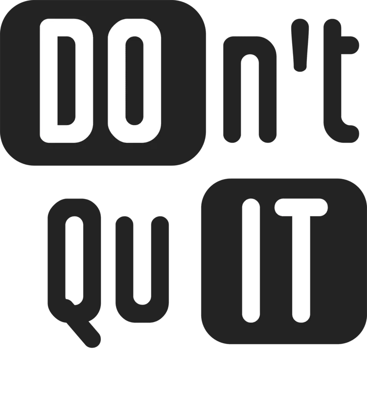 'Don't Quit' Women's Graphic Crop Top
