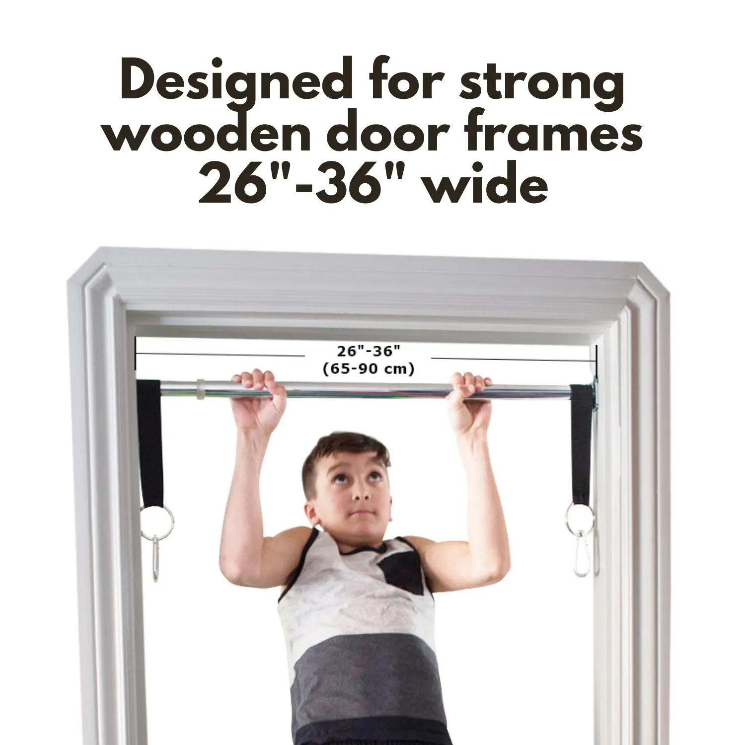 Doorway Trapeze Bar and Gym Rings Combo - Yellow