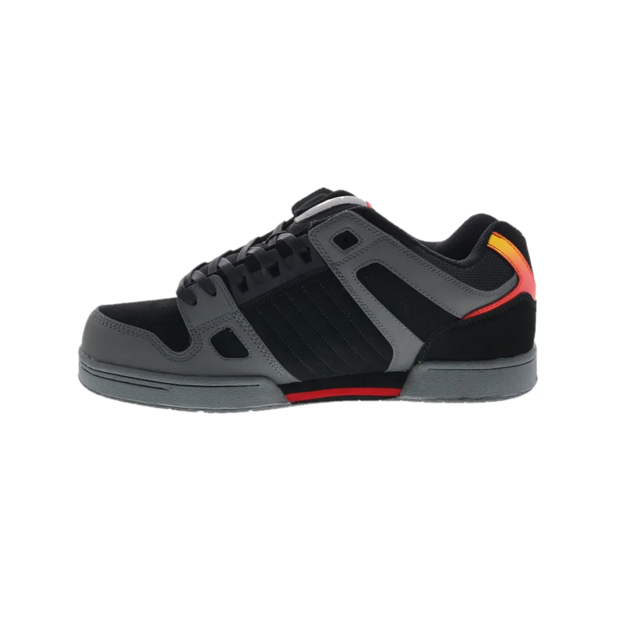 DVS F0000233970 CELSIUS MN'S (Medium) Charcoal/Black/Red Suede/Leather/Nubuck Skate Shoes