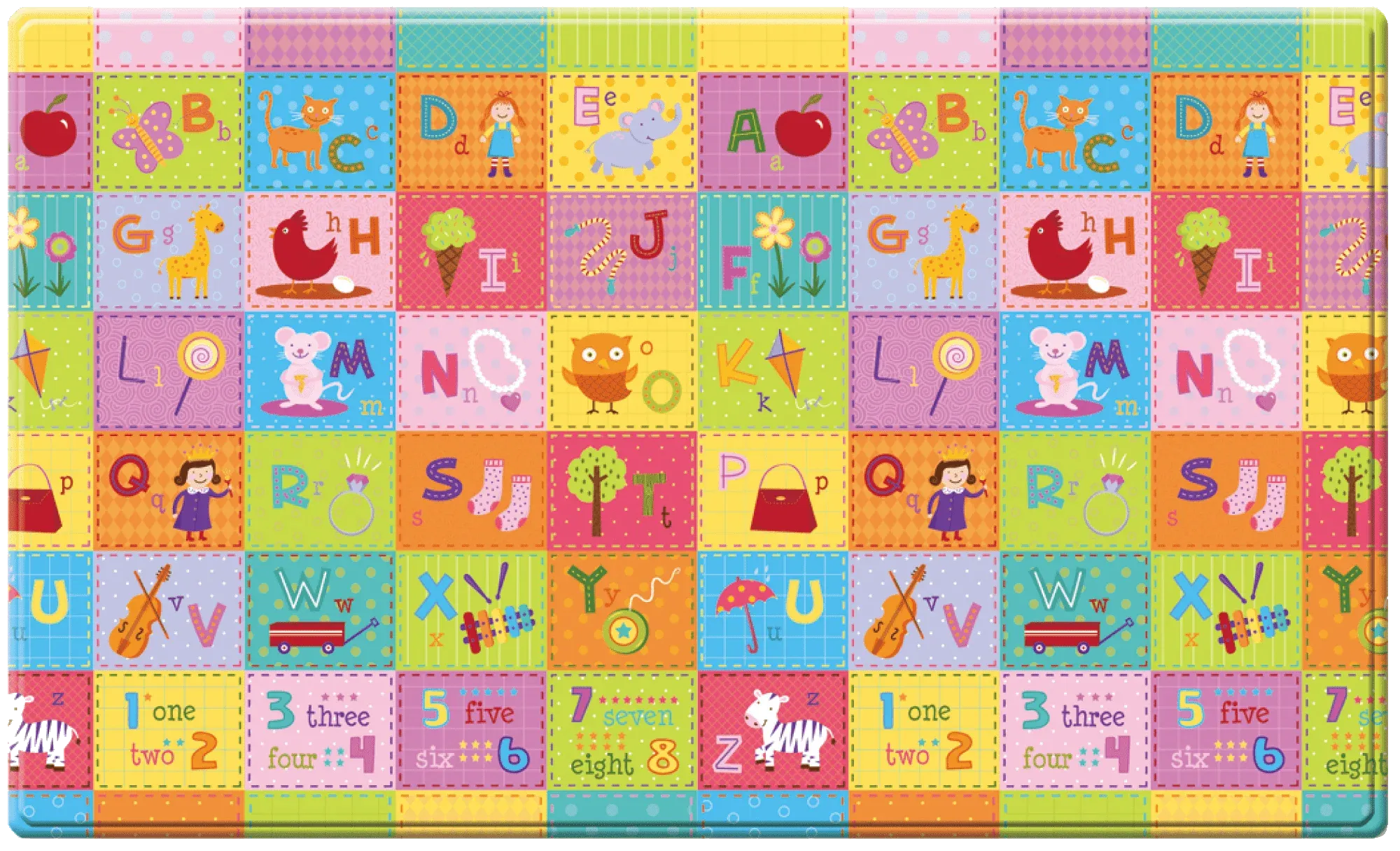 Dwinguler Baby, Toddler & Kids Playmat - Large, Zoo