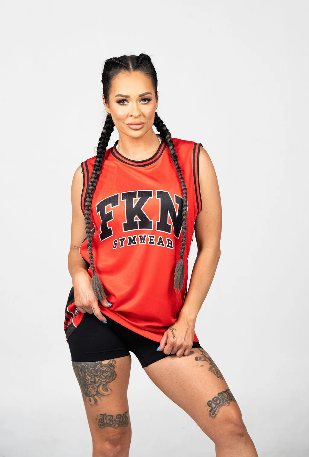 Elevate | Women's Gym Training Basketball Jersey | Red
