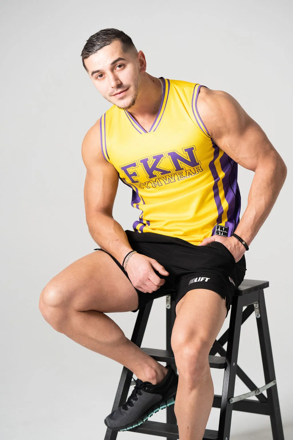 Elevate | Women's Gym Training Basketball Jersey | Yellow
