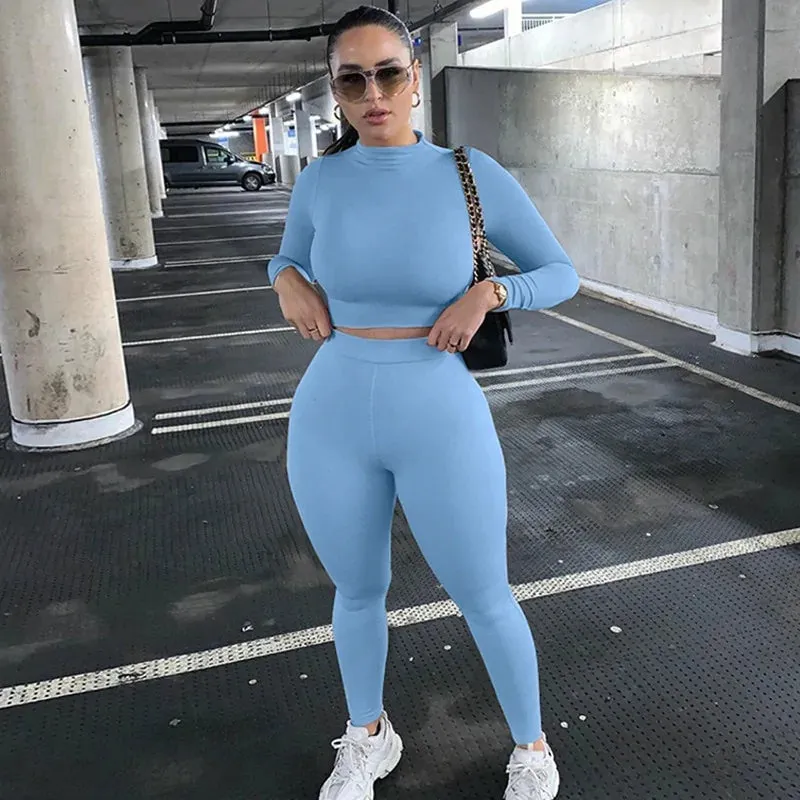Elevate Your Style: with Our Women's Sport Fitness Two Piece Set Jogger