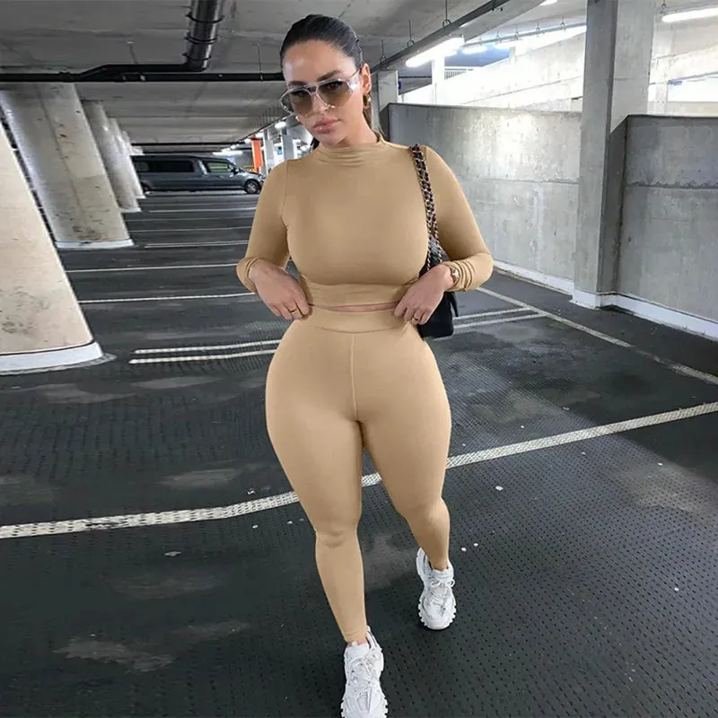 Elevate Your Style: with Our Women's Sport Fitness Two Piece Set Jogger