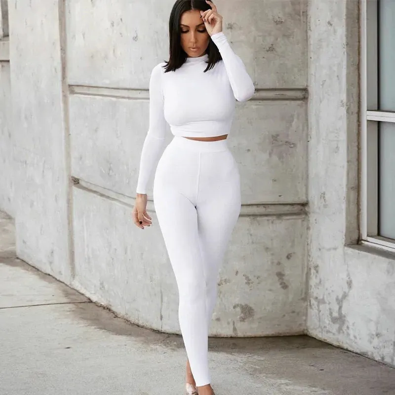 Elevate Your Style: with Our Women's Sport Fitness Two Piece Set Jogger