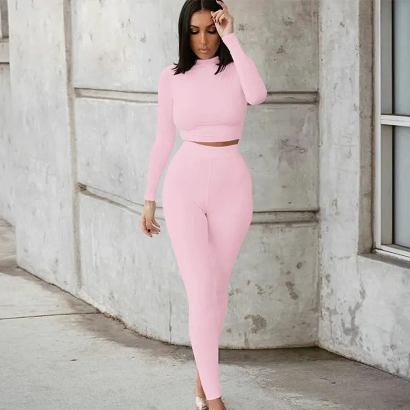 Elevate Your Style: with Our Women's Sport Fitness Two Piece Set Jogger