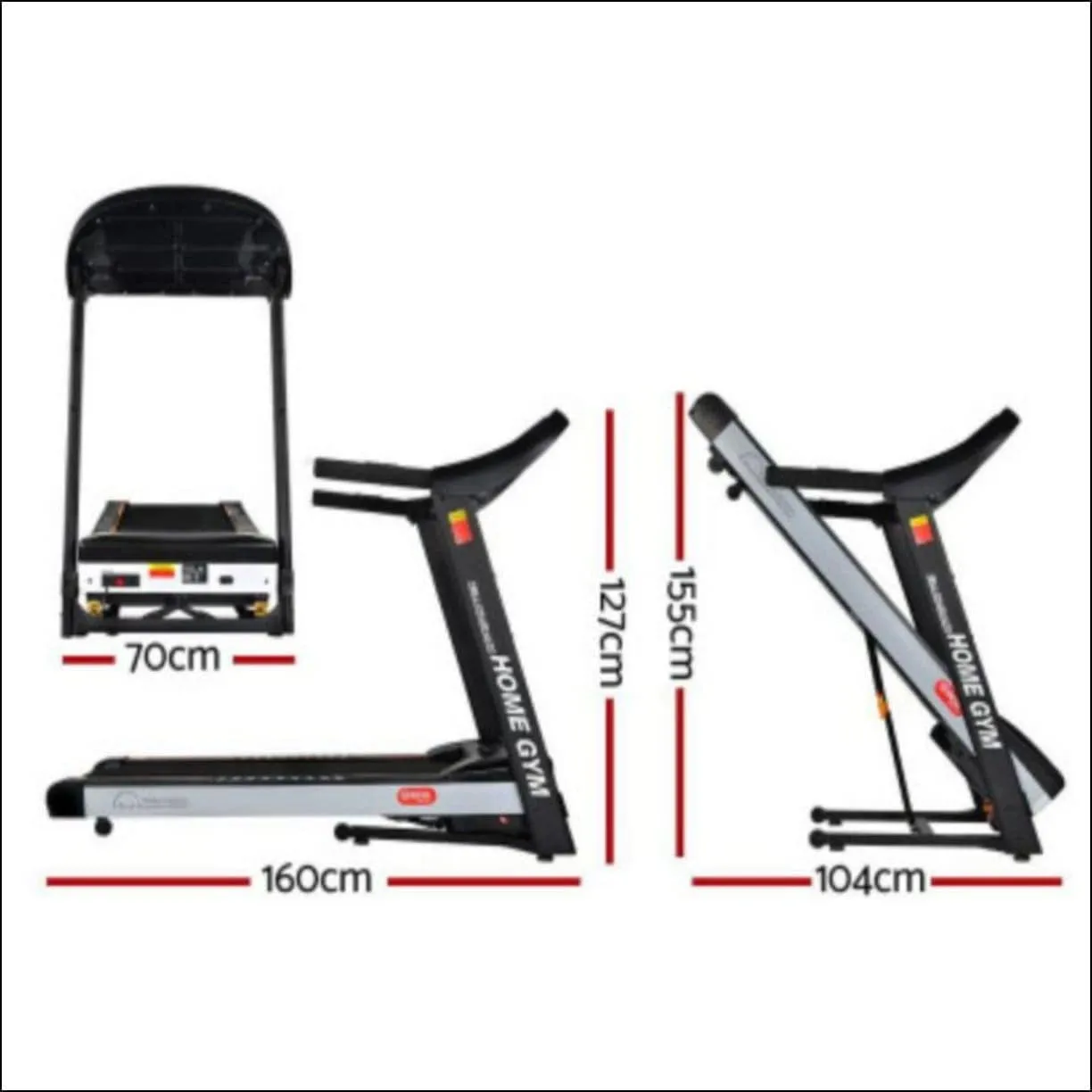 Everfit Treadmill Electric Auto Incline Home Gym Fitness Excercise Machine 450mm