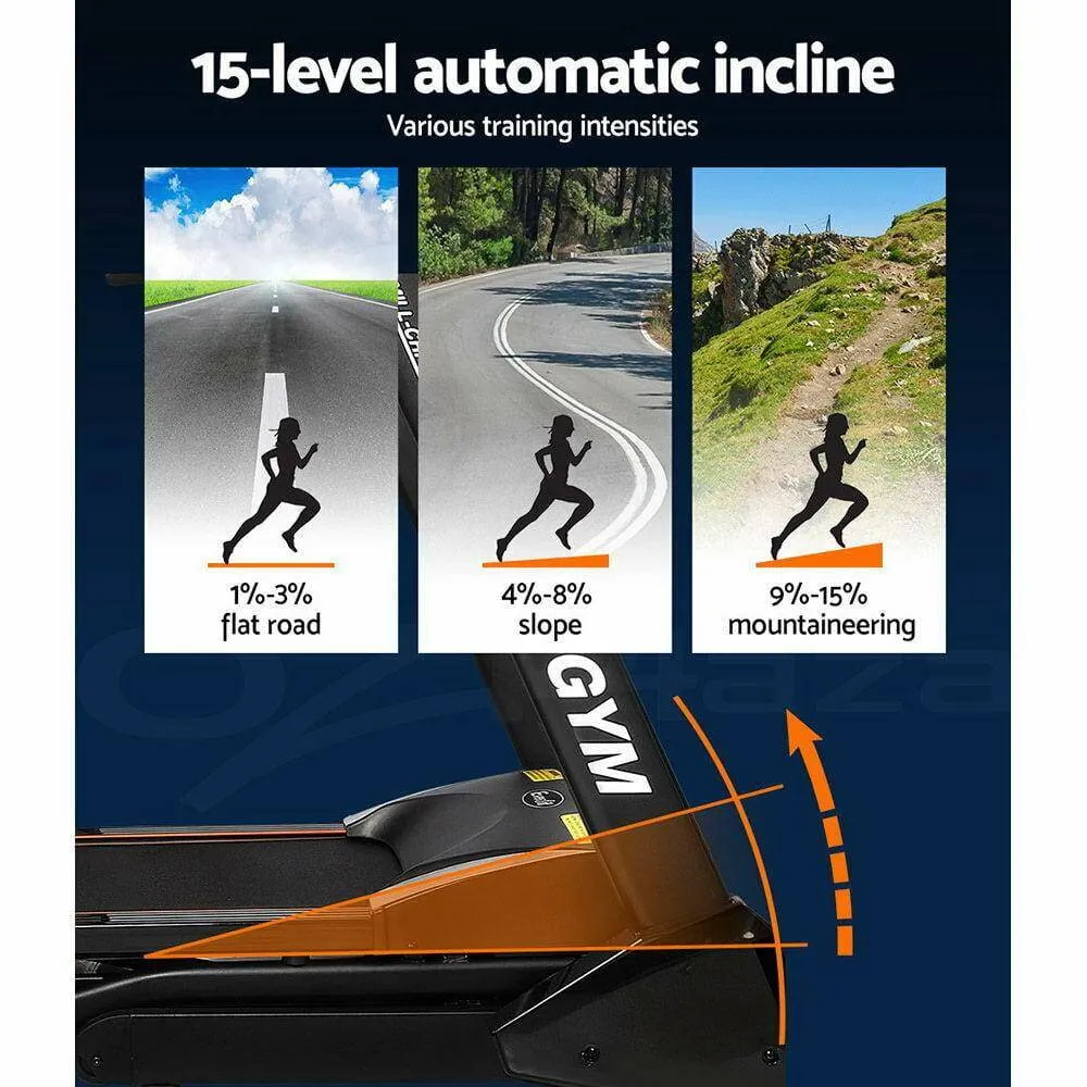 Everfit Treadmill Electric Auto Incline Home Gym Fitness Excercise Machine 480mm