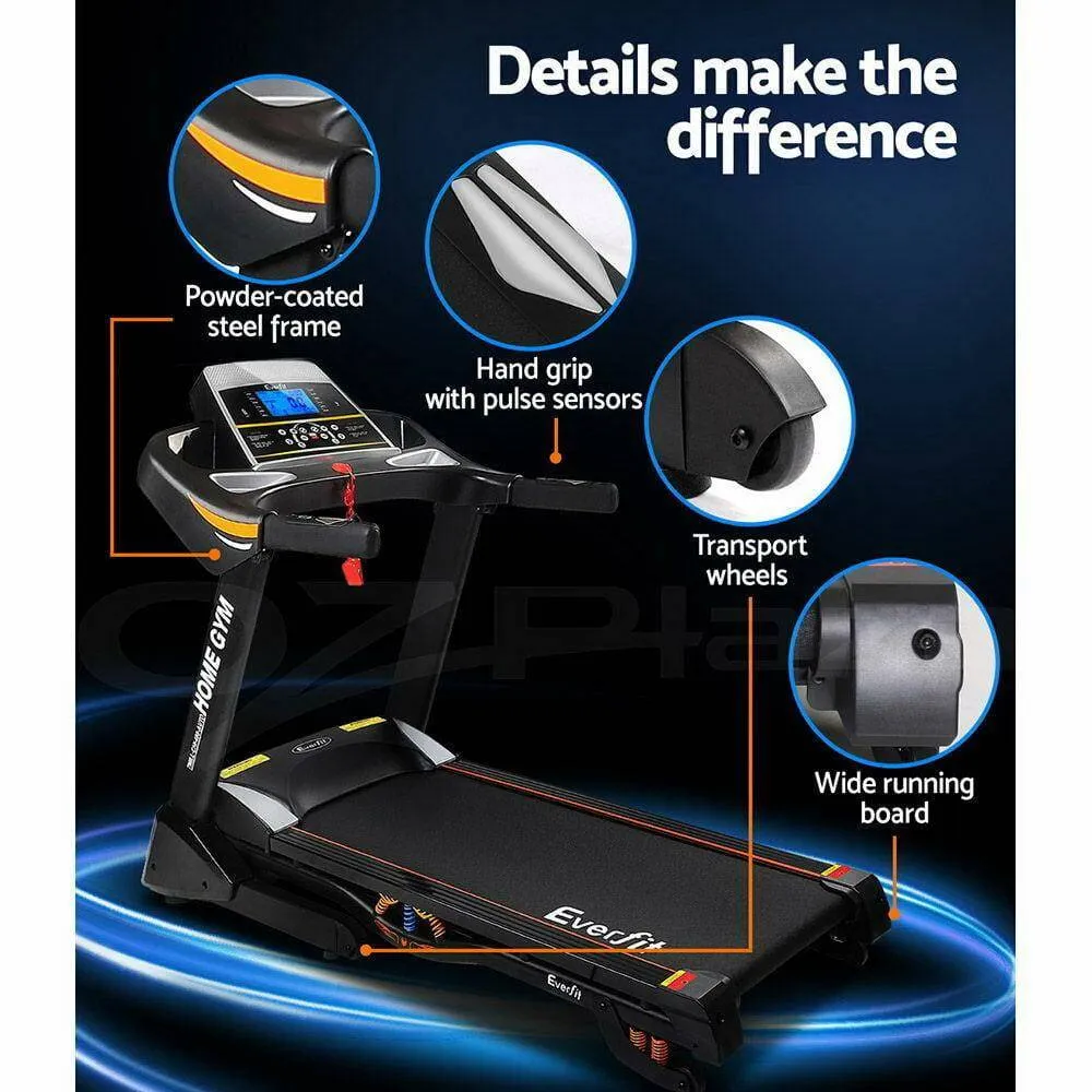 Everfit Treadmill Electric Auto Incline Home Gym Fitness Excercise Machine 480mm