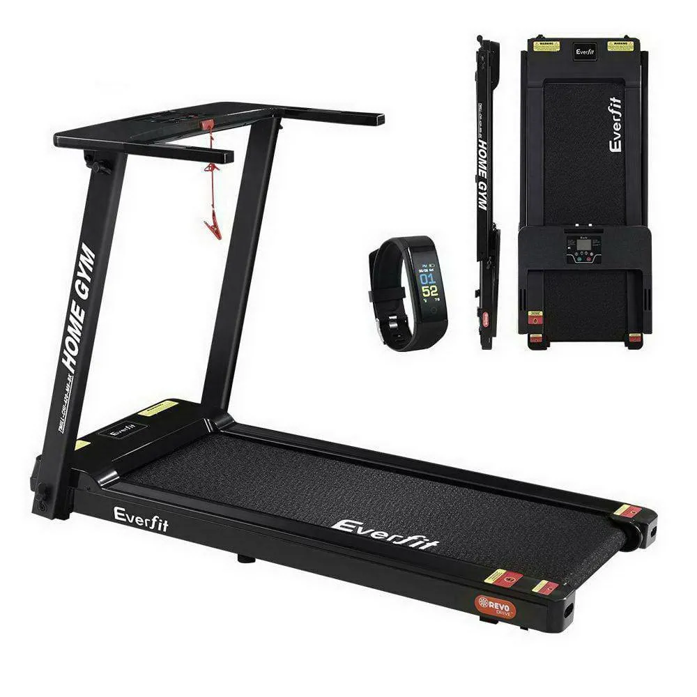 Everfit Treadmill Electric Home Gym Fitness Excercise Fully Foldable 420mm Black