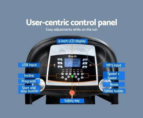 Everfit Treadmill Electric Home Gym Fitness Excercise Machine w/ Massager 450mm