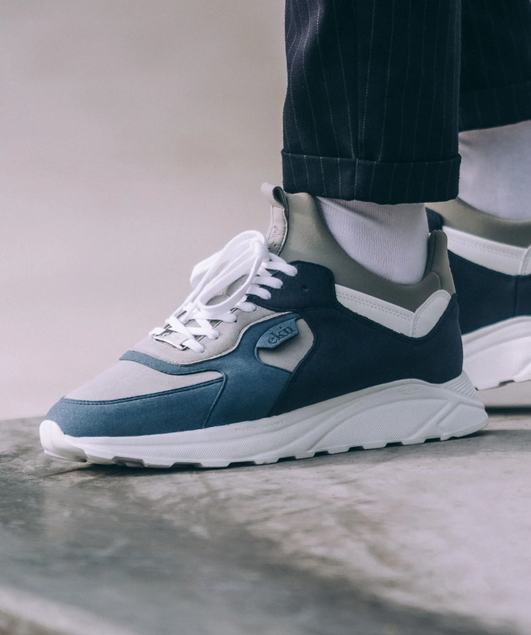 F5 x EKN Vegan Leather Sneakers - Blue