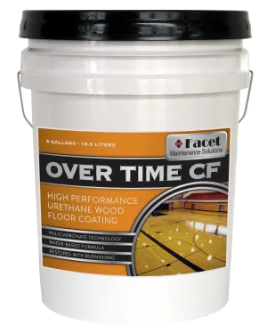 Facet Over Time CF Water-Based Urethane Wood Finish, 29% Floor Solids, Five gallon pail