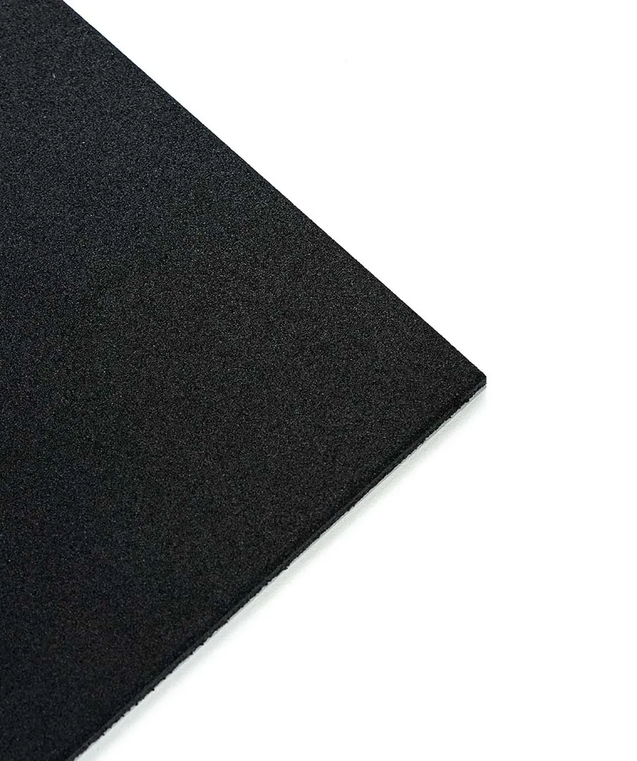 Fire Rated 🔥 Rubber Gym Flooring - Black - 15mm Gym Mats