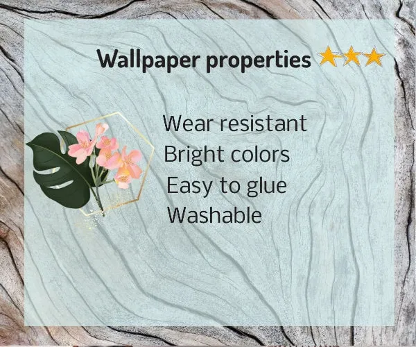 Foggy forest wall art woodland wallpaper Modern wallpaper Removable wallpaper Textured wallpaper fabric wallpaper vinyl wallpaper