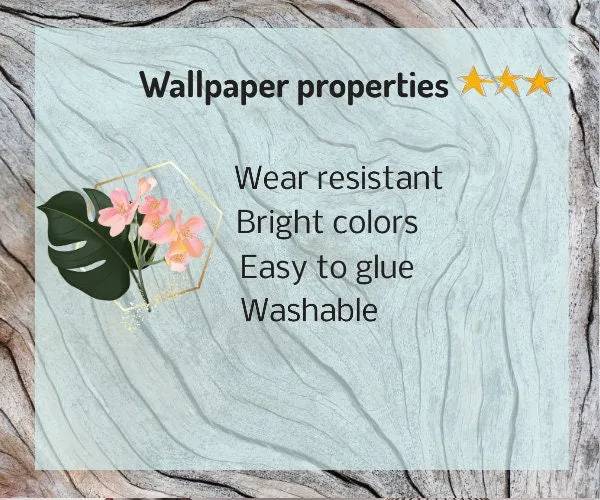 Foggy forest wall art woodland wallpaper Modern wallpaper Removable wallpaper Textured wallpaper fabric wallpaper vinyl wallpaper