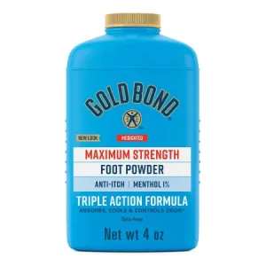 Gold Bond Maximum Strength Medicated Talc-Free Foot Powder, 4 oz.