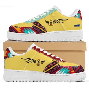 Gold Women Tribute | Yellow Low Top Customized | Shoe Zero