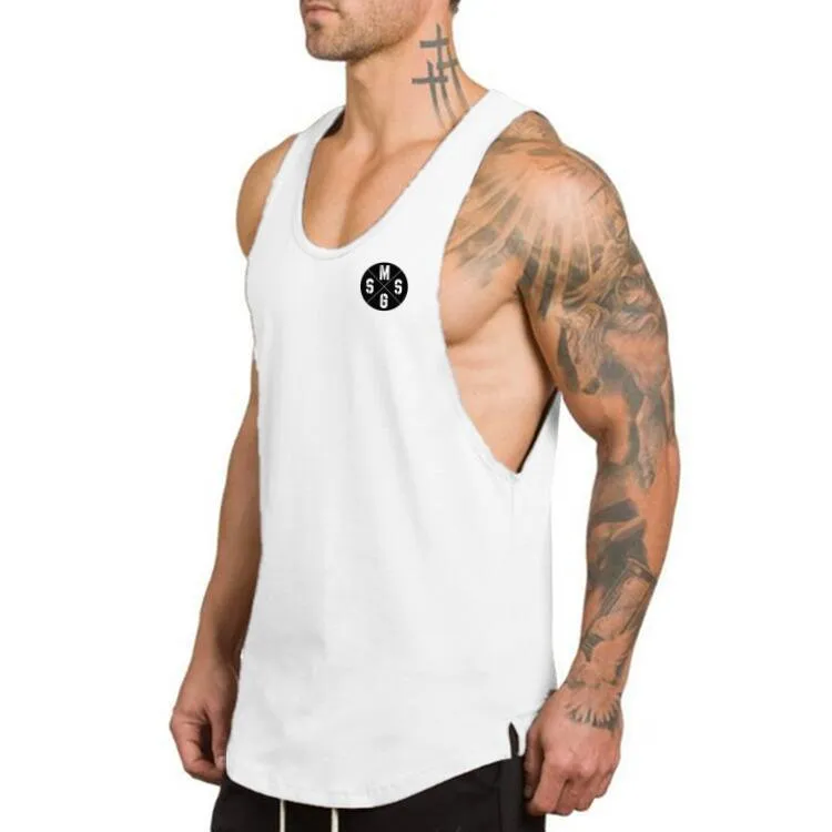 Great Brand gym clothing cotton singlets canotte bodybuilding stringer tank top - men fitness shirt (TM7)(1U101)(1U100)