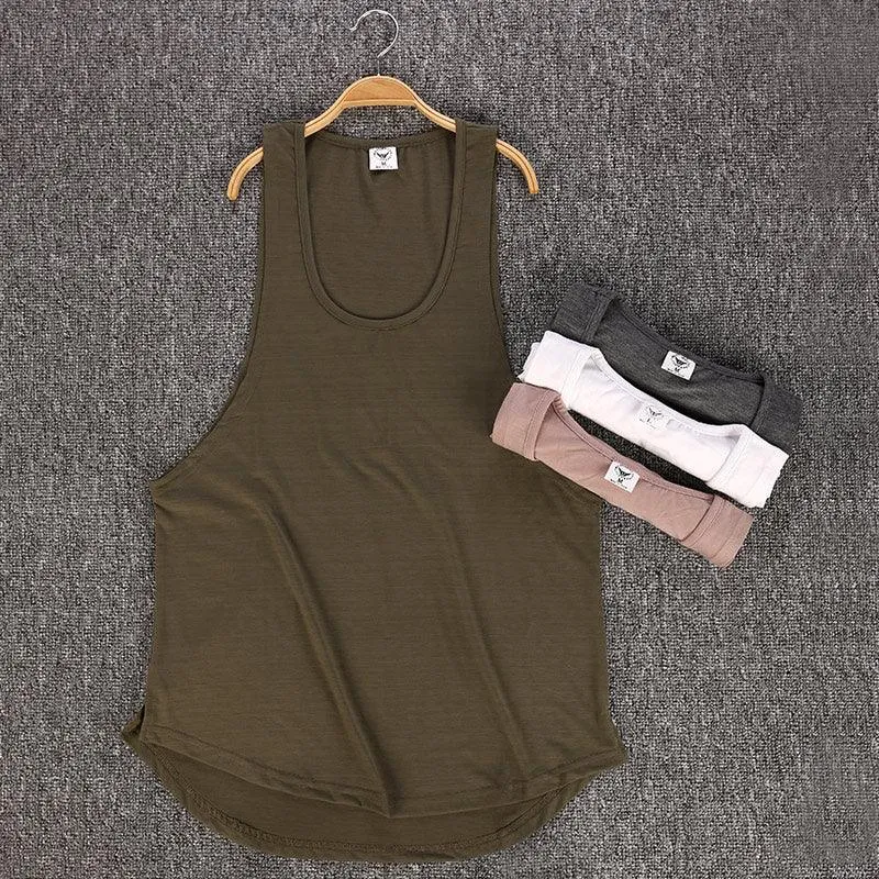Great Brand gym clothing cotton singlets canotte bodybuilding stringer tank top - men fitness shirt (TM7)(1U101)(1U100)