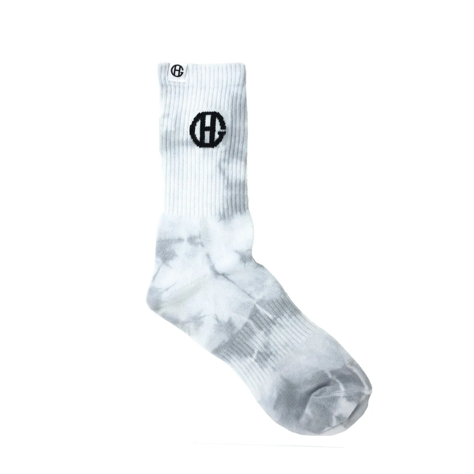 Grey Tie Dye Sports Socks