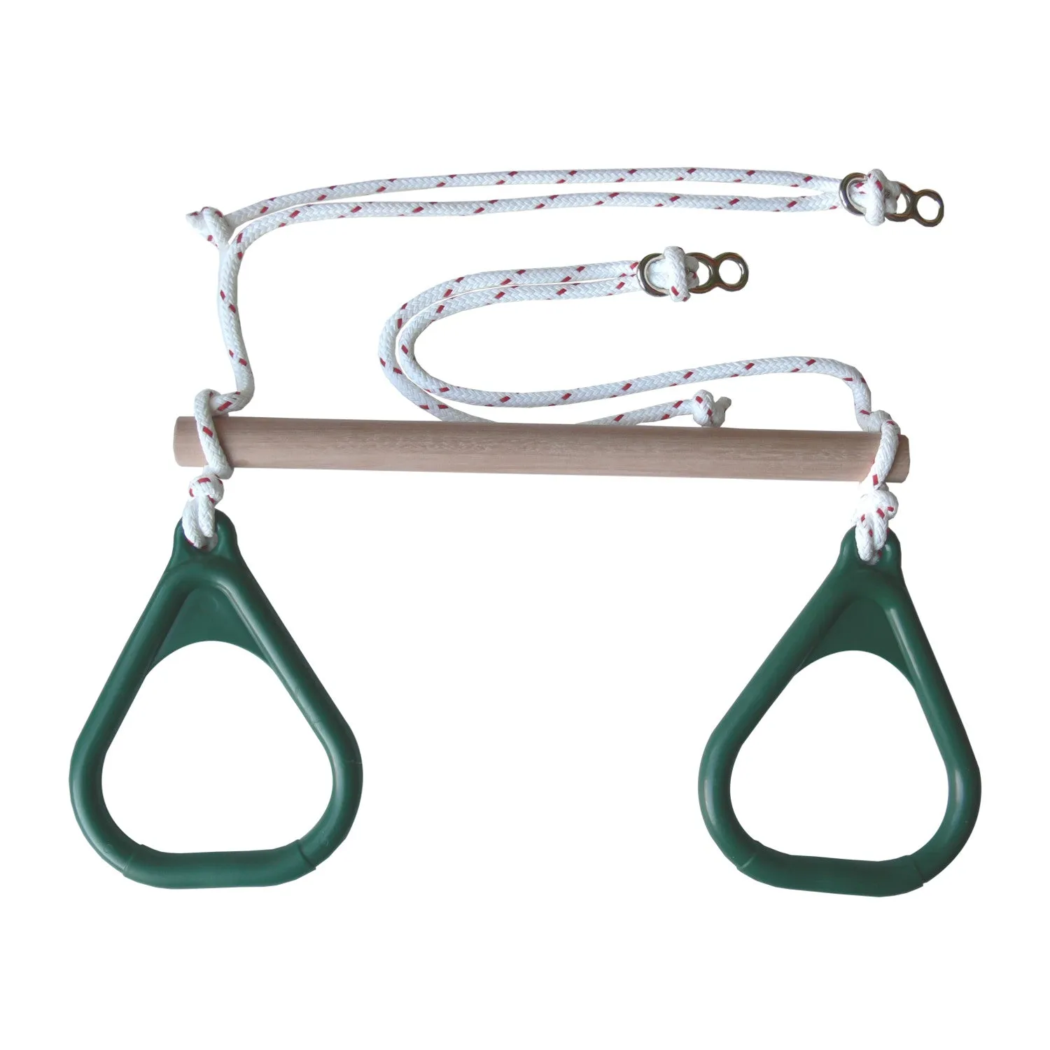 Gym Rings and Trapeze Bar Combo - Green