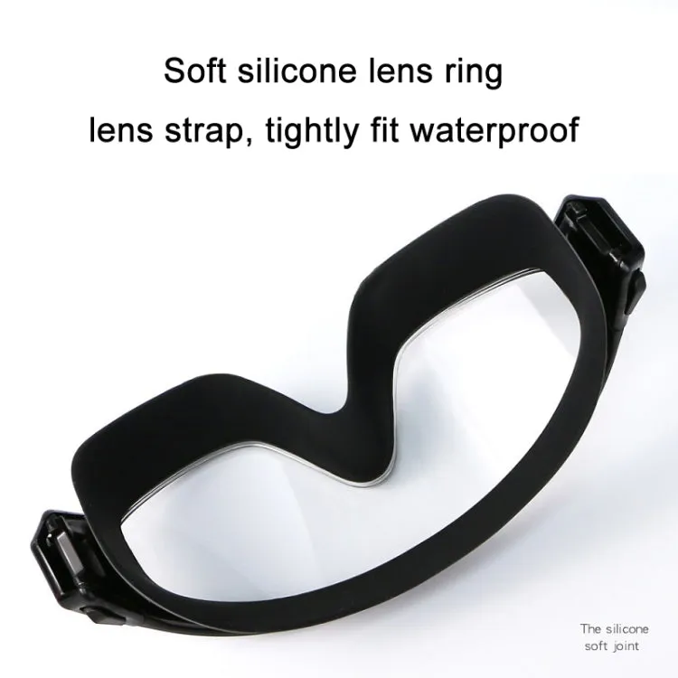 HAIZID Large Frame Waterproof Anti-Fog Swimming Goggles With Earplugs(Black)