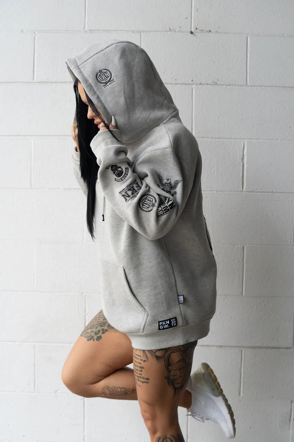 HEIST | Women's Premium Gym Hoodie | Grey
