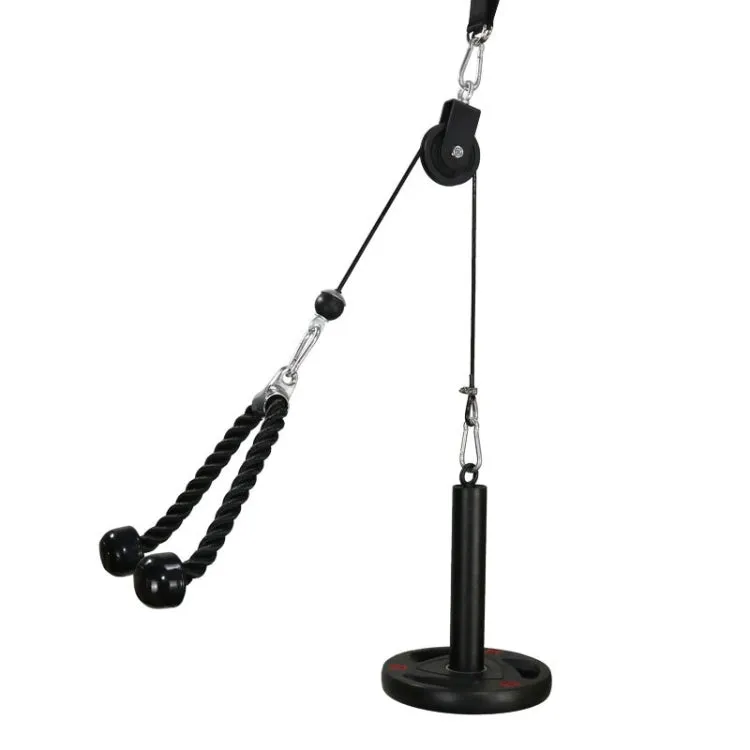 Homemade Fitness Equipment Home High Pull-Down Training Equipment Rally Triceps, Specification: 4.8cm Bell Plate Tray Set 2