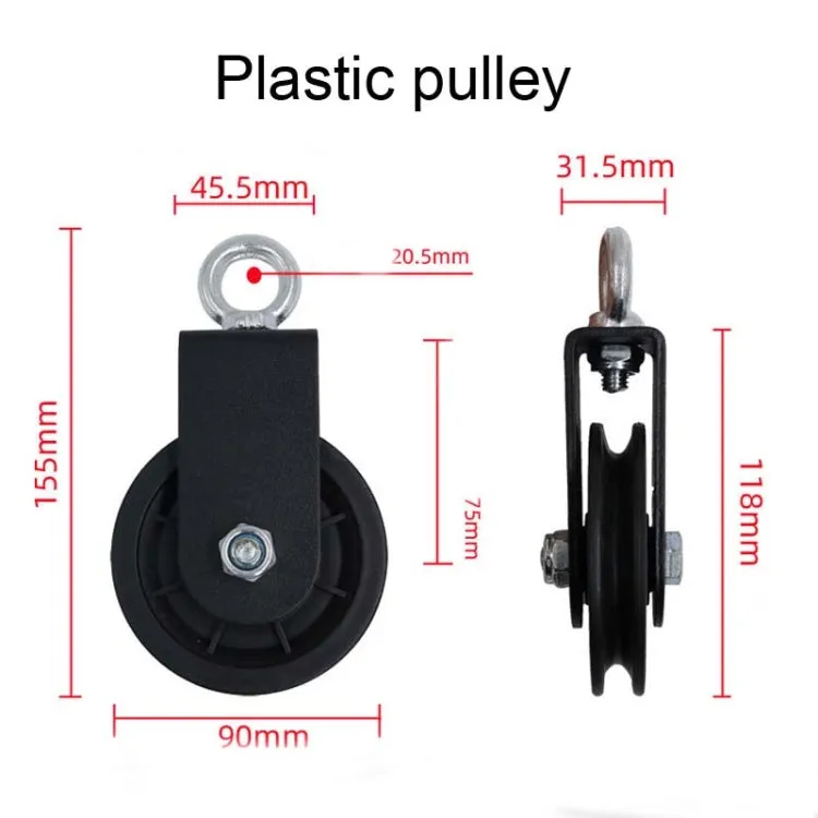 Homemade Fitness Equipment Home High Pull-Down Training Equipment Rally Triceps, Specification: 4.8cm Bell Plate Tray Set 2