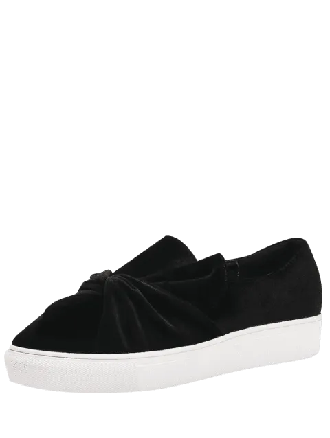 Impressive Cross Twist Front Slip On Shoes