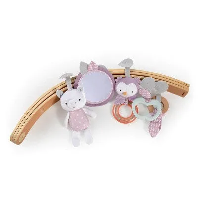 Ingenuity Cozy Spot Reversible Duvet Activity Gym with Wooden Toy Bar - Calla