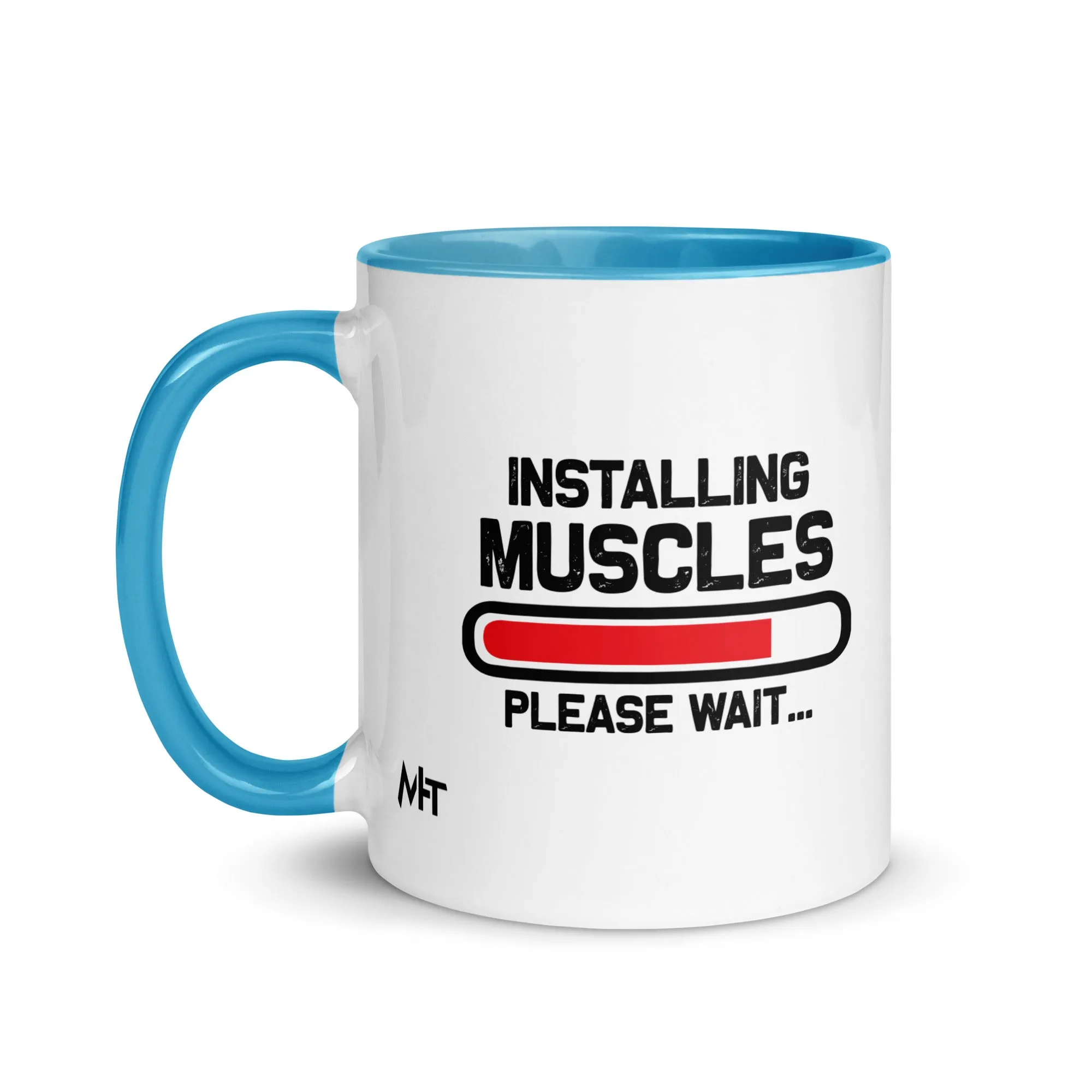 Installing Muscles Please Wait.... - Mug with Color Inside