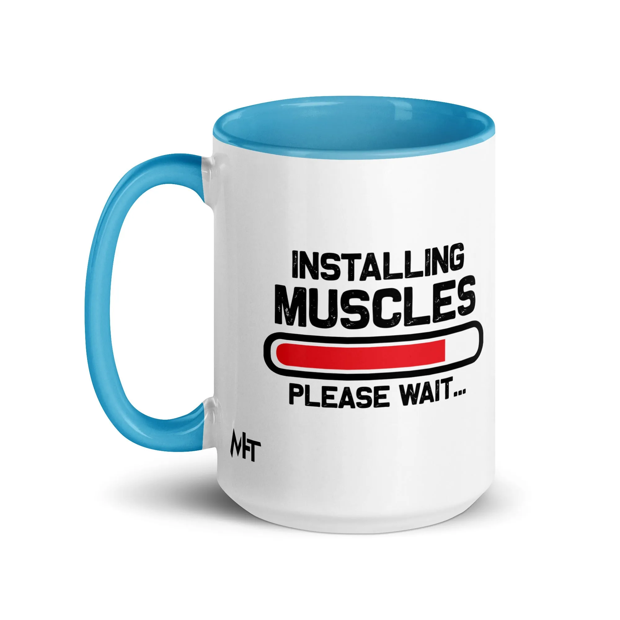 Installing Muscles Please Wait.... - Mug with Color Inside