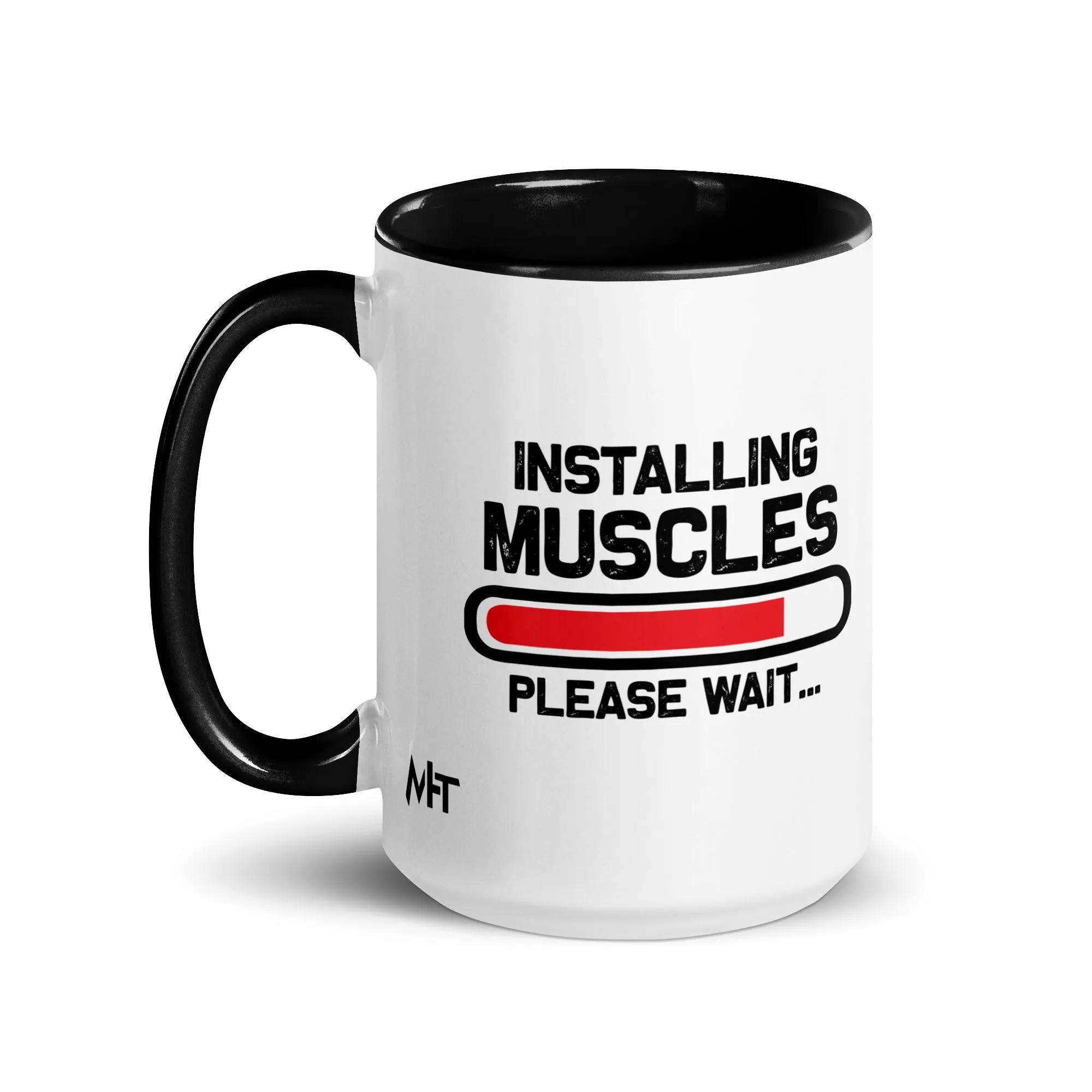 Installing Muscles Please Wait.... - Mug with Color Inside