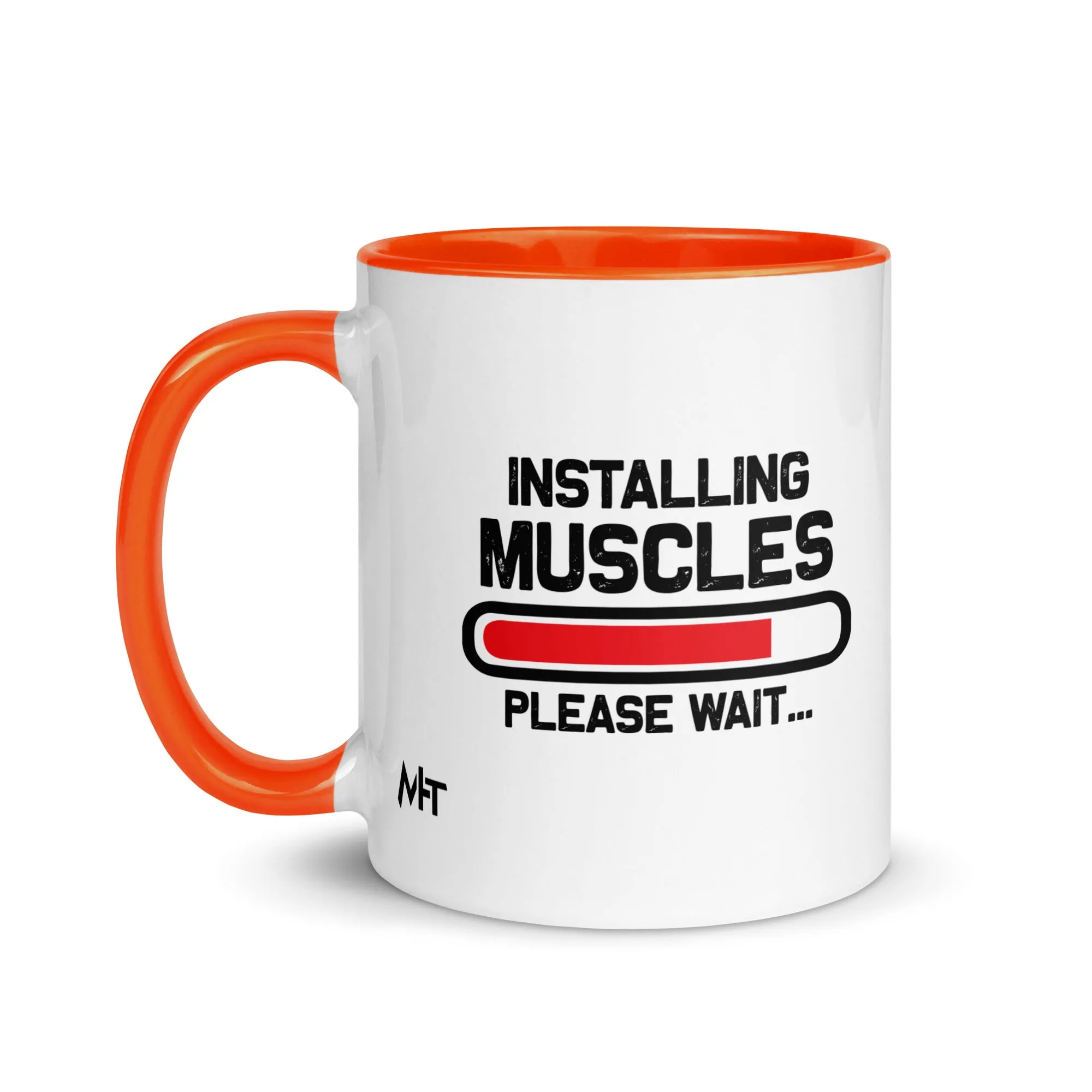 Installing Muscles Please Wait.... - Mug with Color Inside