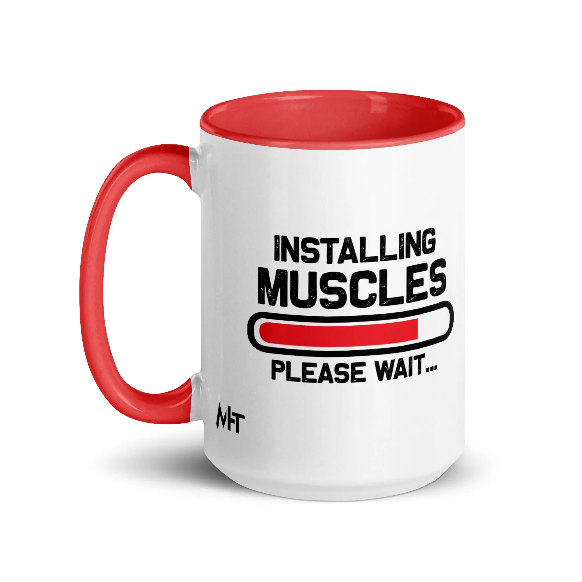 Installing Muscles Please Wait.... - Mug with Color Inside