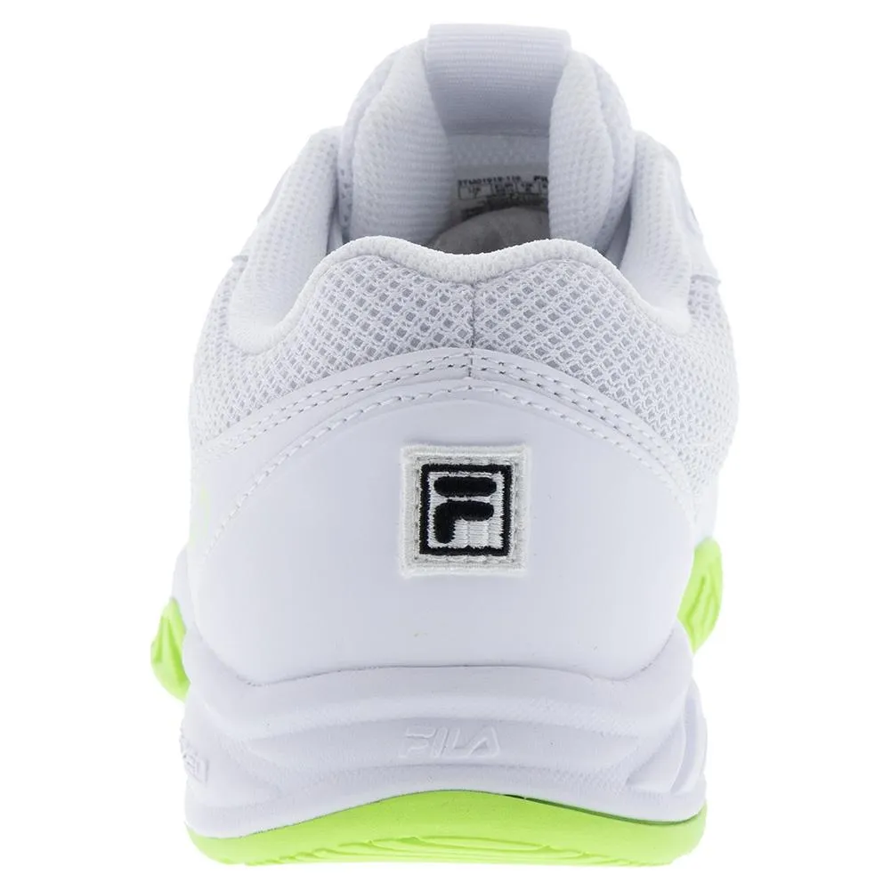 Juniors Axilus 3 Tennis Shoes White and Black