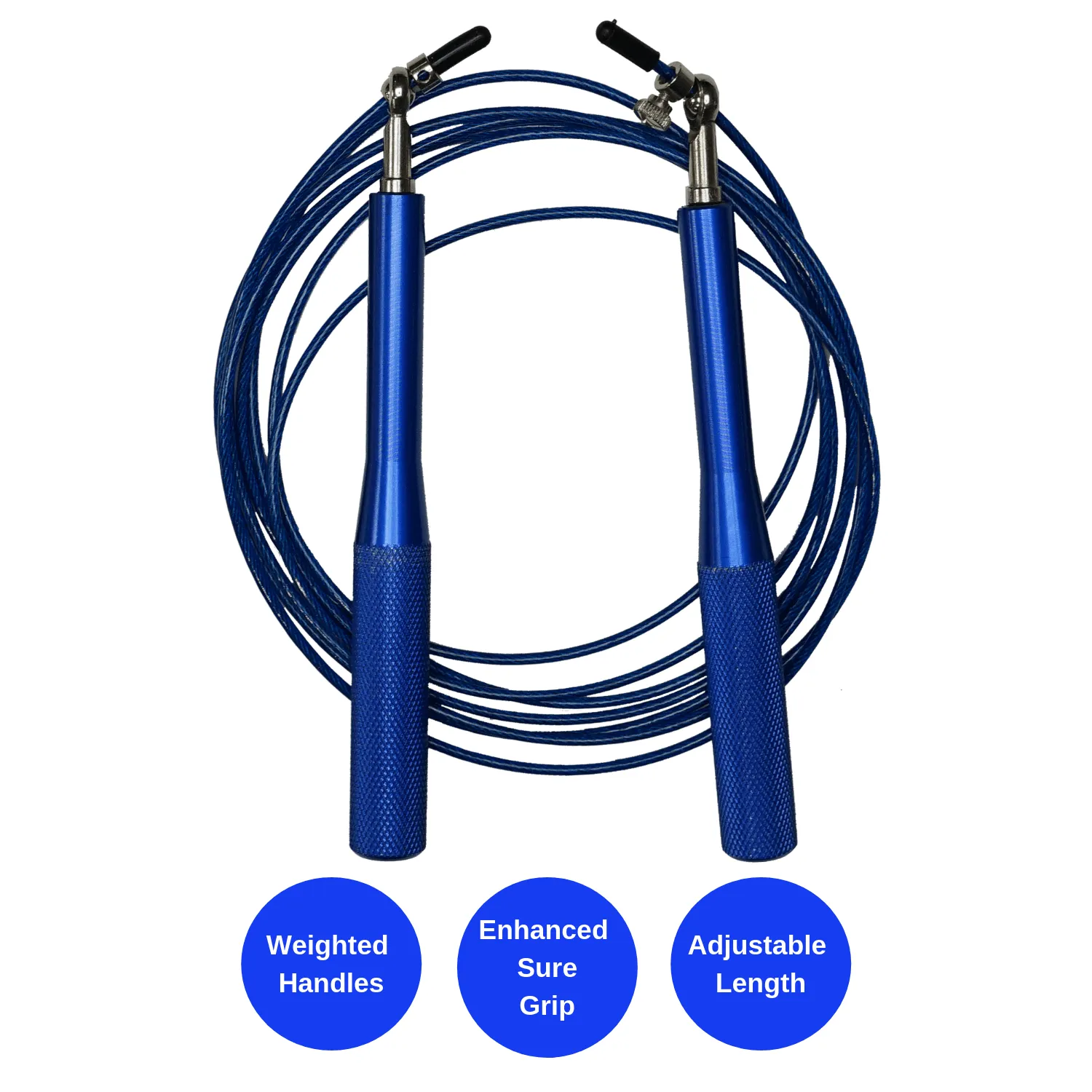 JupiterGear Adjustable Speed Cable Weighted Jump Rope